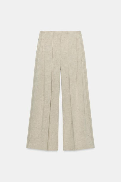 Pantalon droit à surpiqûres ZW Collection