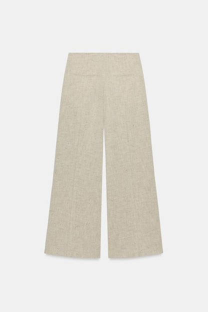 Pantalon droit à surpiqûres ZW Collection