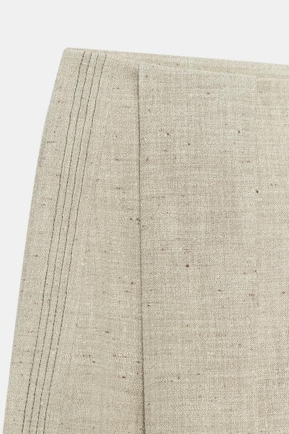 Pantalon droit à surpiqûres ZW Collection