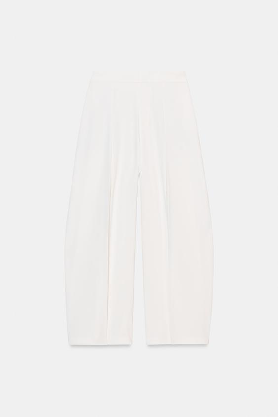 Pantalon à jambe large à plis ZW Collection