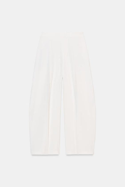 Pantalon à jambe large à plis ZW Collection