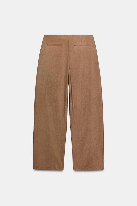 Pantalon coupe ballon en mélange de lin ZW Collection