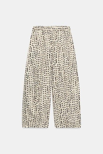 Pantalon style pyjama à pois ZW Collection