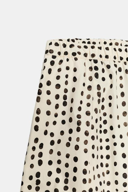 Pantalon style pyjama à pois ZW Collection