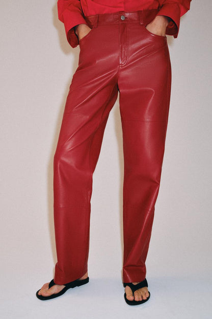 Pantalon 100 % cuir ZW Collection Édition limitée