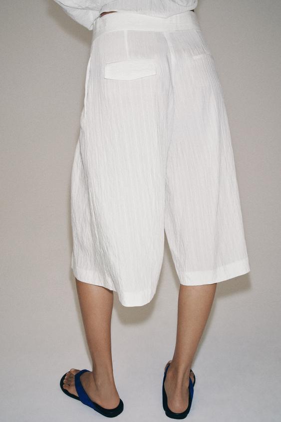 Bermuda long avec ceinture ZW Collection