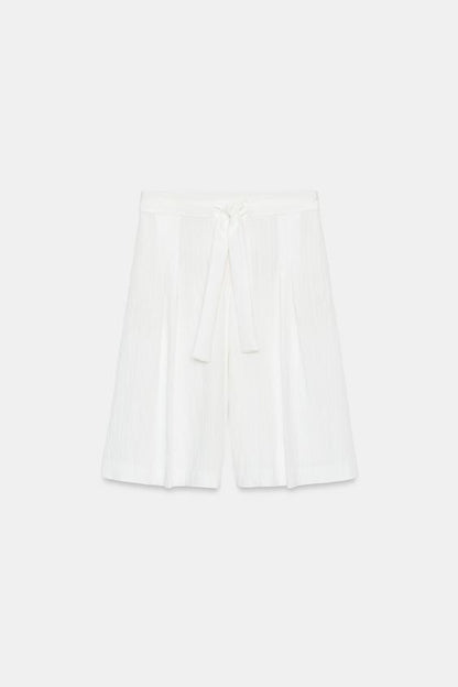 Bermuda long avec ceinture ZW Collection
