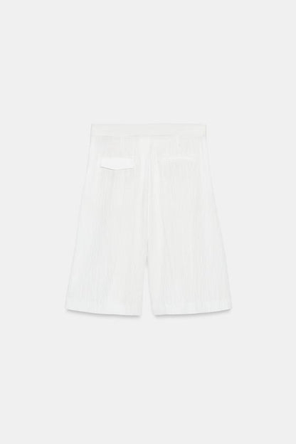 Bermuda long avec ceinture ZW Collection