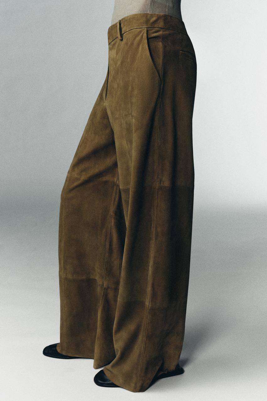 Pantalon 100 % cuir suédé Édition limitée