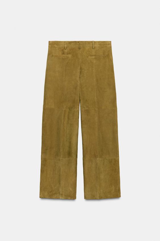 Pantalon 100 % cuir suédé Édition limitée