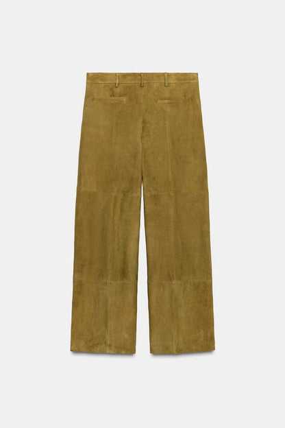 Pantalon 100 % cuir suédé Édition limitée
