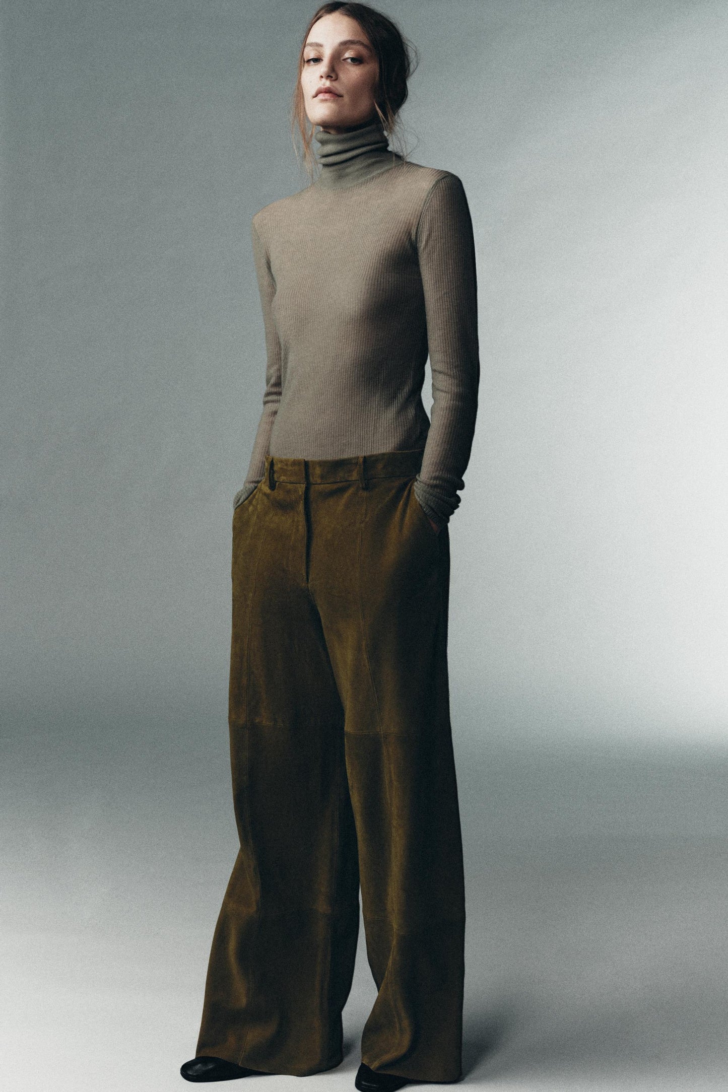 Pantalon 100 % cuir suédé Édition limitée