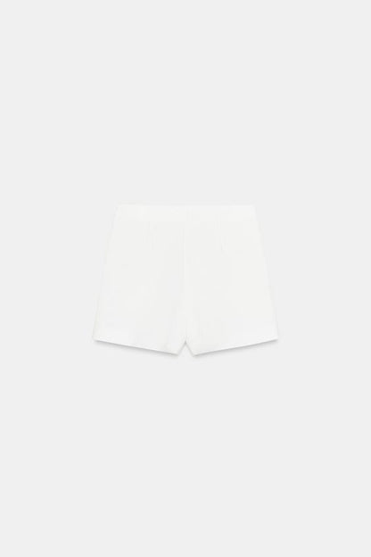 Jupe-culotte asymétrique à application décorative