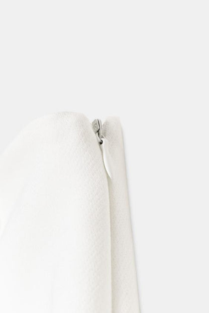 Jupe-culotte asymétrique à application décorative