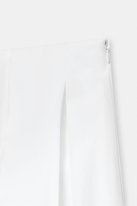 Jupe en popeline asymétrique ZW Collection Édition limitée