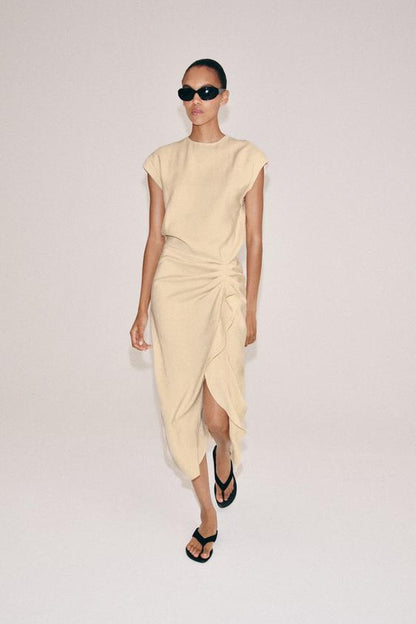 Robe midi à volants ZW Collection