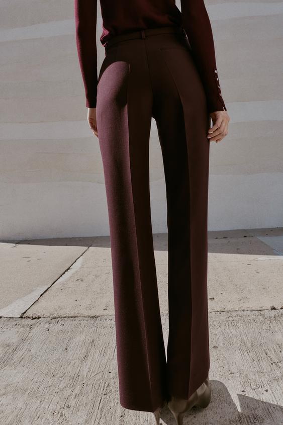 Pantalon droit taille haute