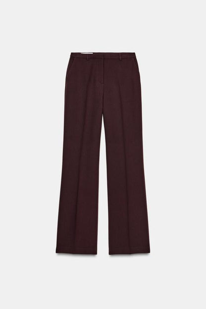Pantalon droit taille haute