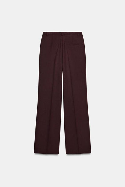 Pantalon droit taille haute