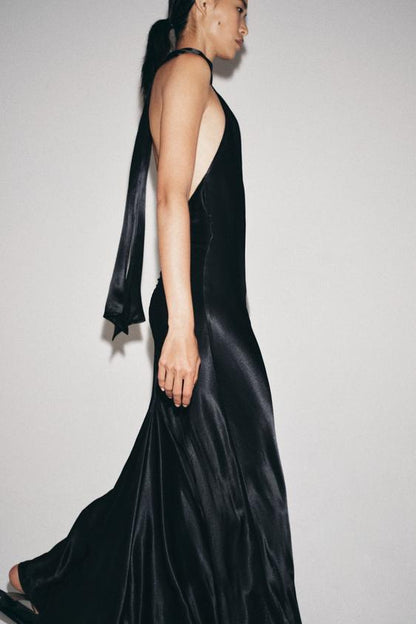 Robe dos-nu satinée ZW Collection