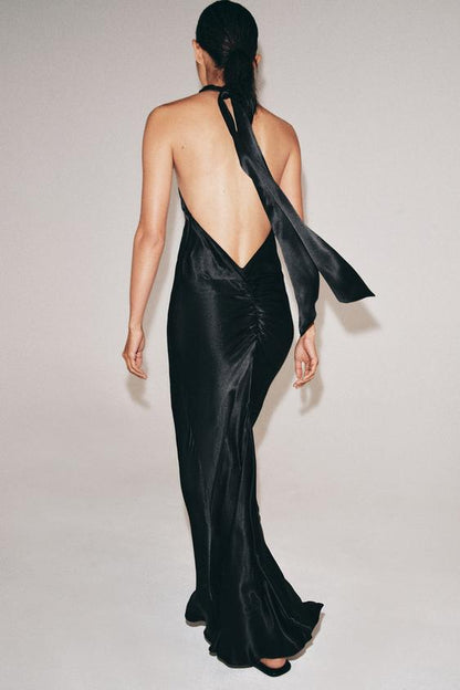 Robe dos-nu satinée ZW Collection