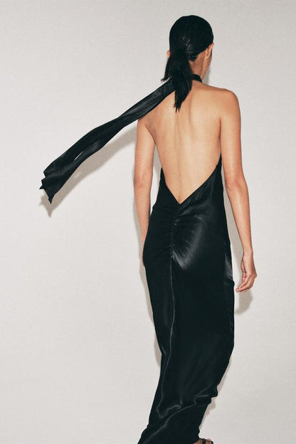 Robe dos-nu satinée ZW Collection