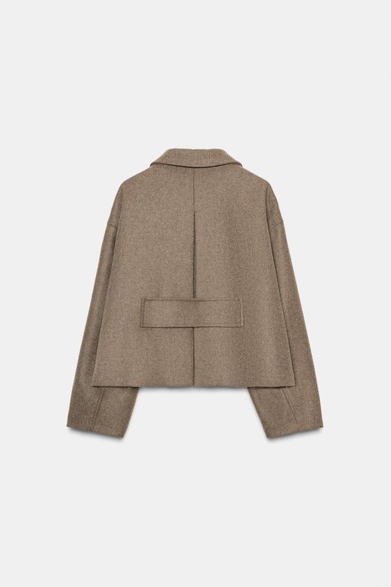 Manteau court en laine