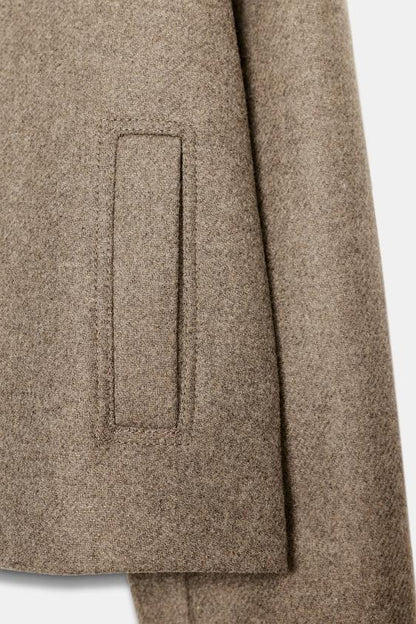 Manteau court en laine