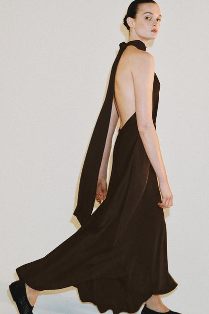 Robe dos-nu satinée ZW Collection