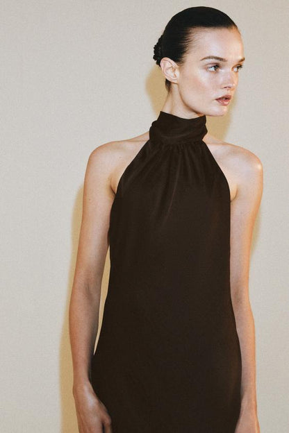 Robe dos-nu satinée ZW Collection