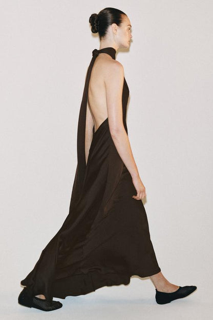 Robe dos-nu satinée ZW Collection