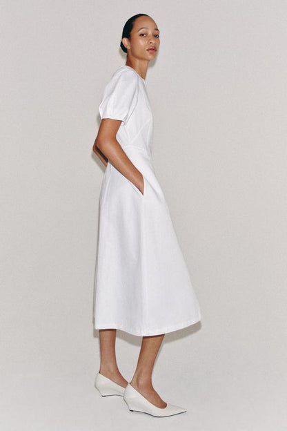 Robe midi en lin ZW Collection