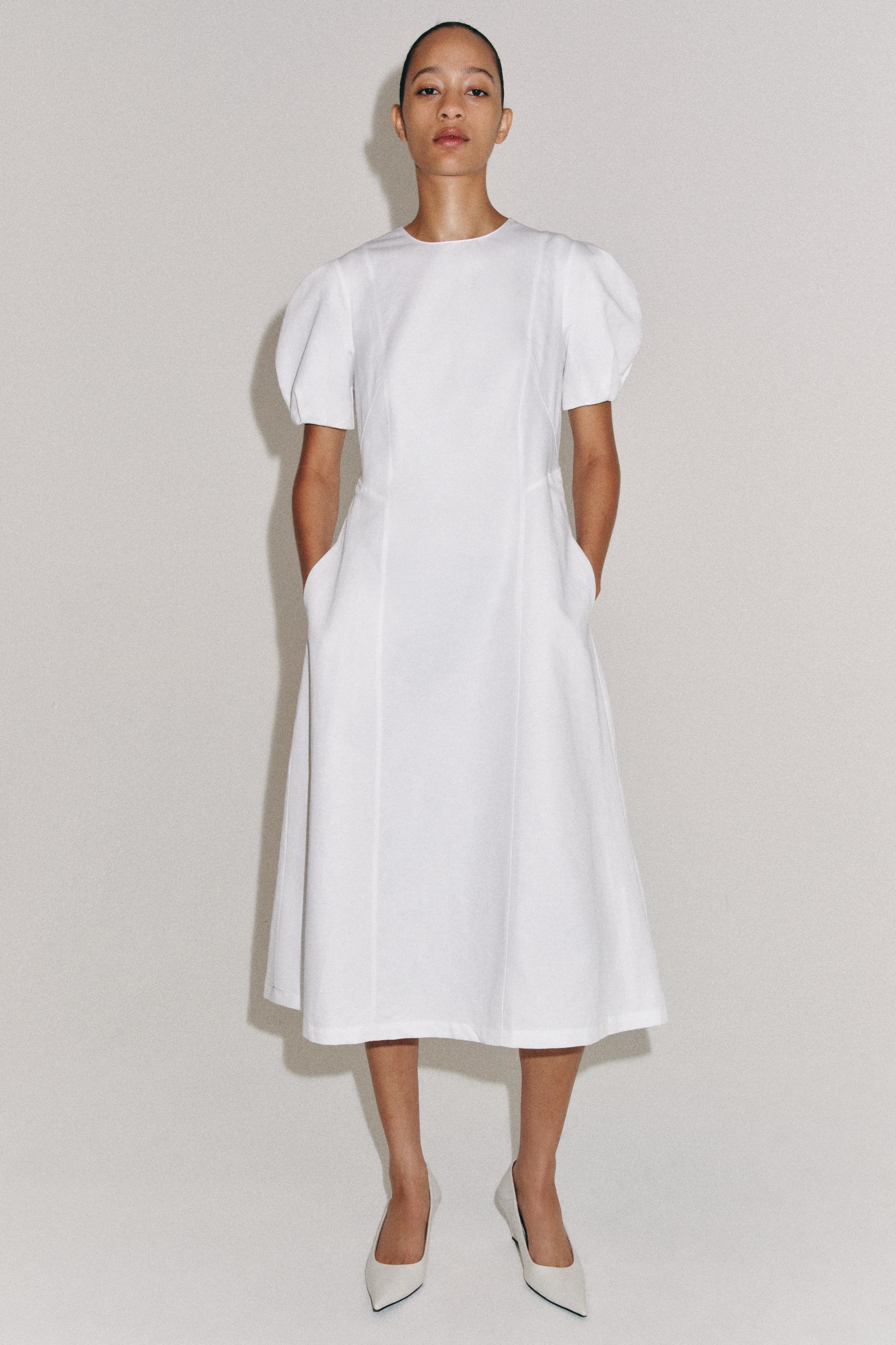 Robe midi en lin ZW Collection