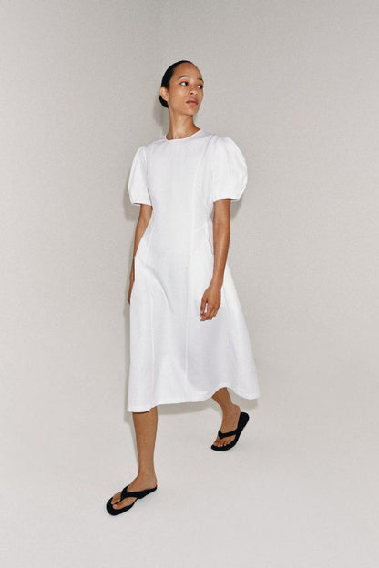 Robe midi en lin ZW Collection