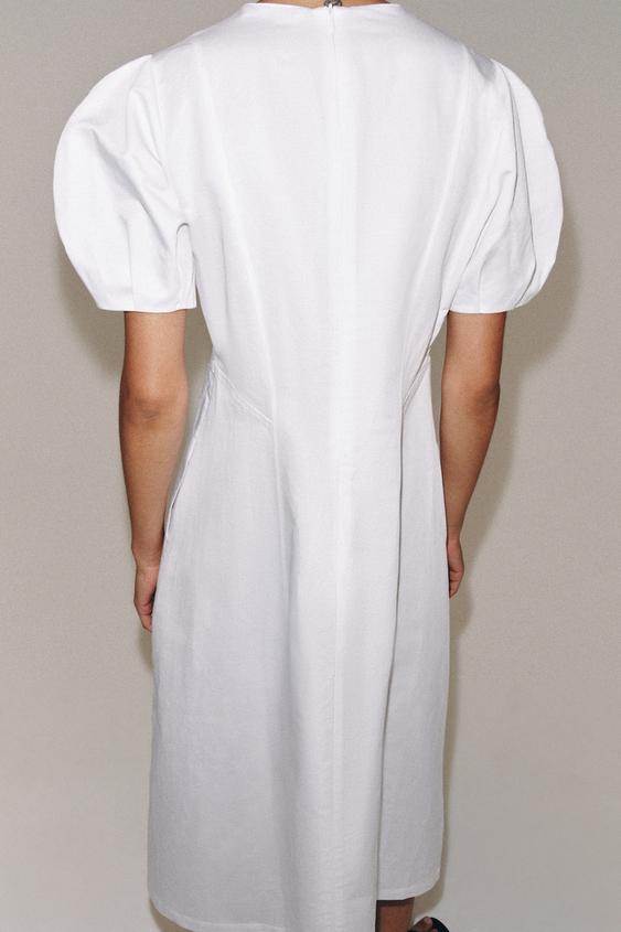 Robe midi en lin ZW Collection