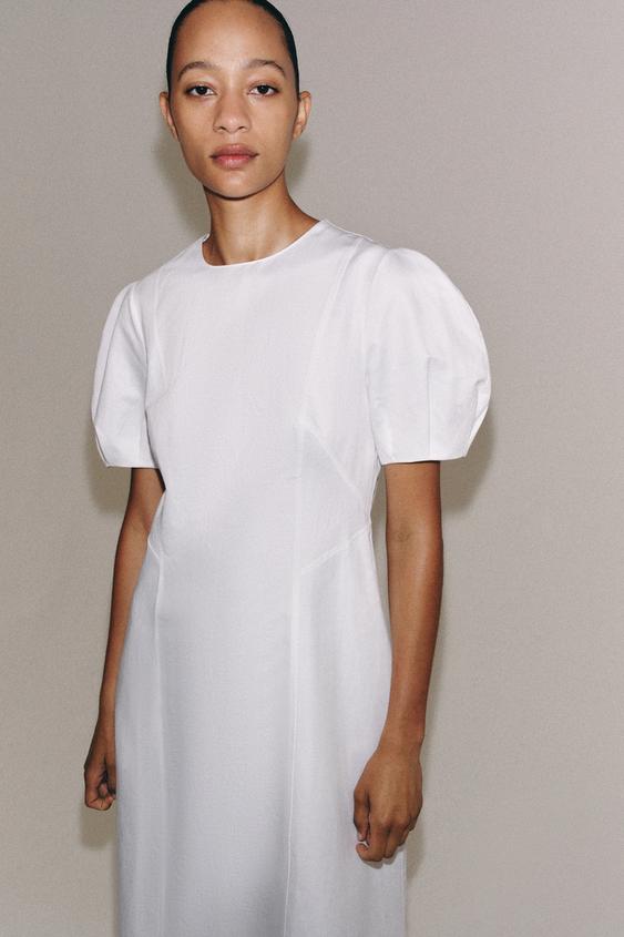 Robe midi en lin ZW Collection