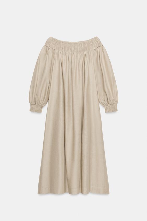 Robe midi en lin ZW Collection