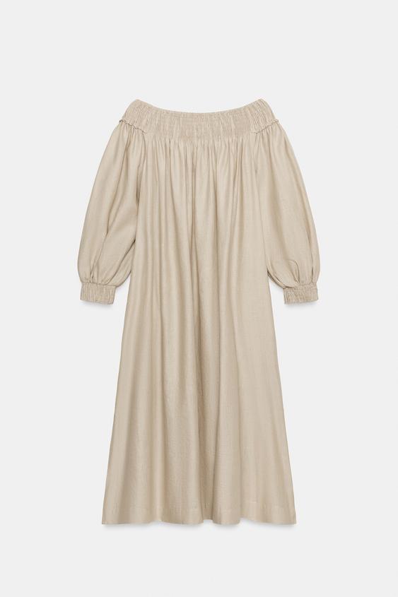 Robe midi en lin ZW Collection