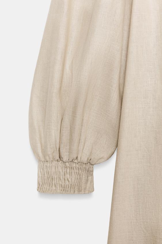 Robe midi en lin ZW Collection