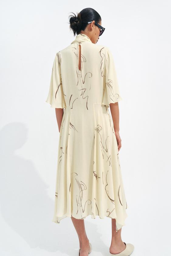 Robe imprimée liens à nouer ZW Collection