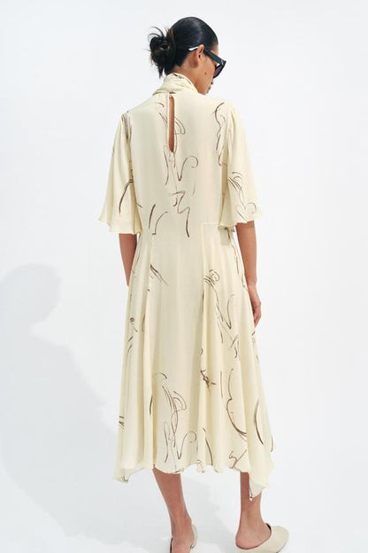 Robe imprimée liens à nouer ZW Collection