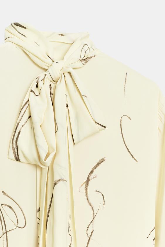 Robe imprimée liens à nouer ZW Collection