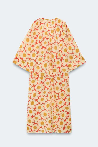 Robe caftan à fleurs Édition limitée