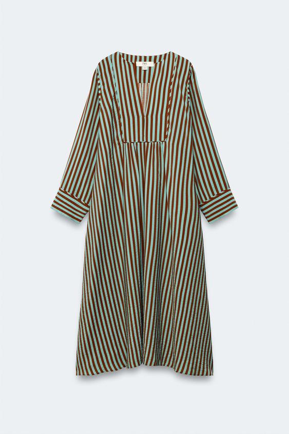 Robe caftan à rayures Édition limitée