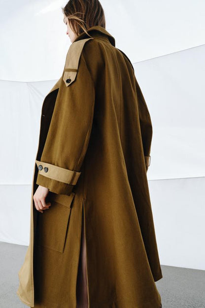 Trench long contrasté ZW Collection
