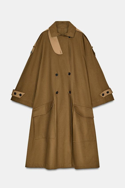 Trench long contrasté ZW Collection