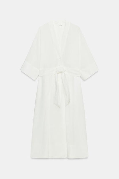 Robe midi avec ceinture ZW Collection