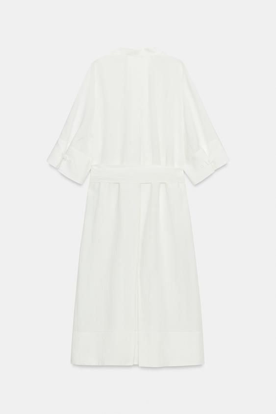 Robe midi avec ceinture ZW Collection