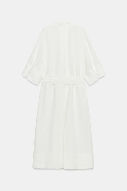 Robe midi avec ceinture ZW Collection