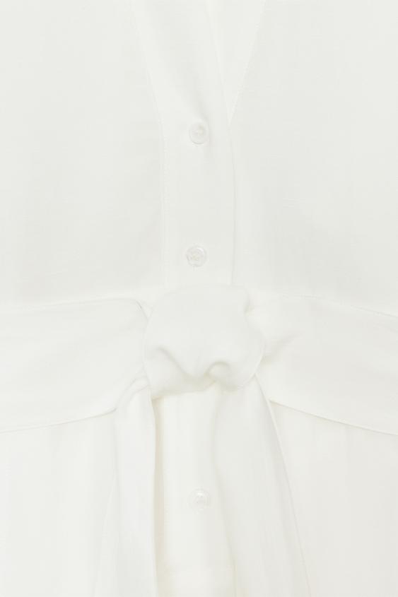 Robe midi avec ceinture ZW Collection